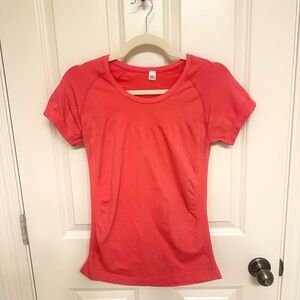 Zella Coral Athletic Workout Short Sleeve Top Tee